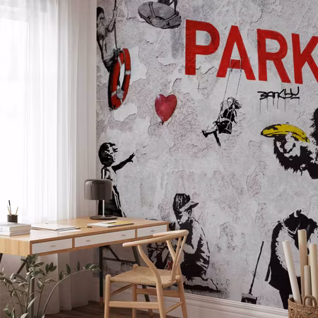 Fototapet - Banksy Graffiti Diveristy