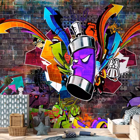 Fototapet - Graffiti Colourful Attack