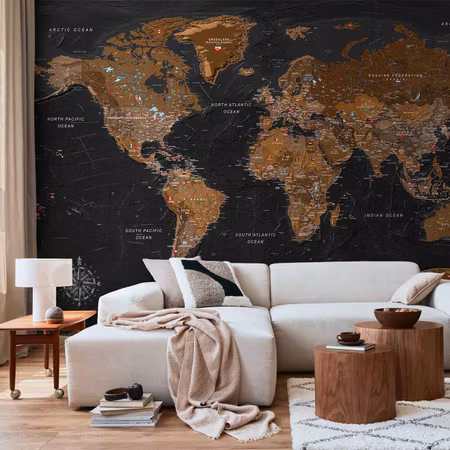 Fototapet - World Stylish Map