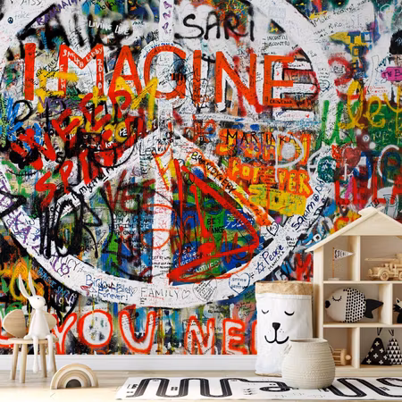 Fototapet - Hippie Graffiti