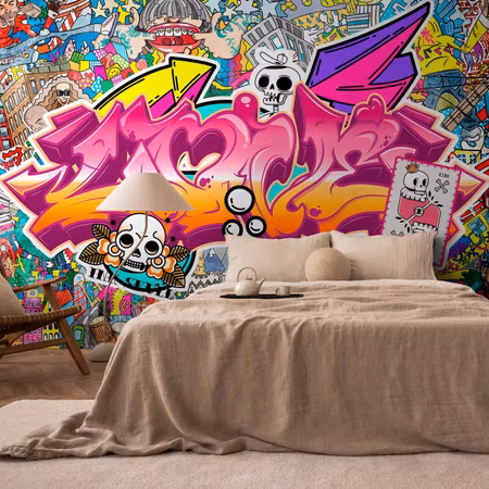 Fototapet - Street Art Abstract Urban Colour