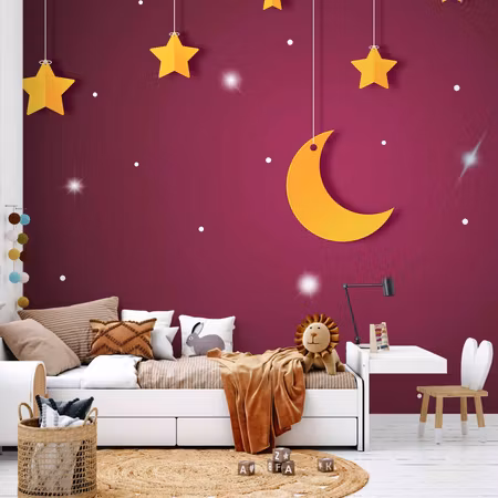 Fototapet - Skyline Violet Night Sky Landscape