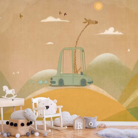 Fototapet - Traveling Giraffe