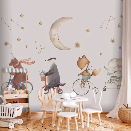 Fototapet - Subtle Animals Among the Stars