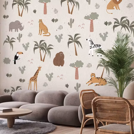 Fototapet - African Composition Animals For the