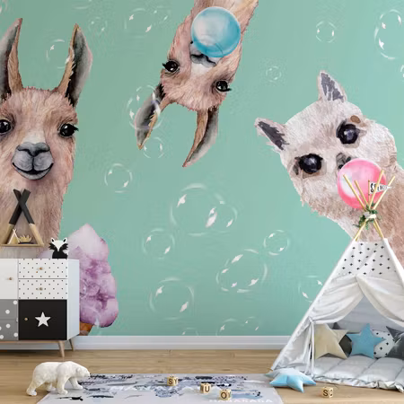 Fototapet - Crazy Llamas
