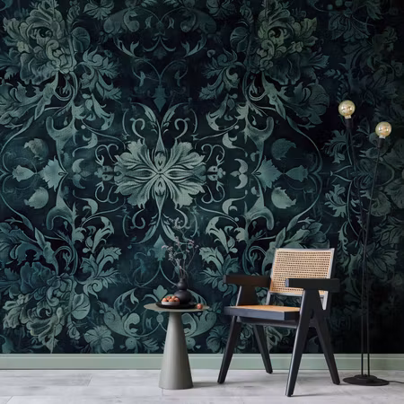 Fototapet - Oriental Pattern Carpet Emerald