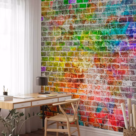 Fototapet - Rainbow Wall