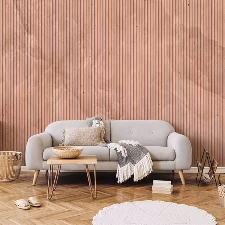 Fototapet - Pink Reed Solid Background with