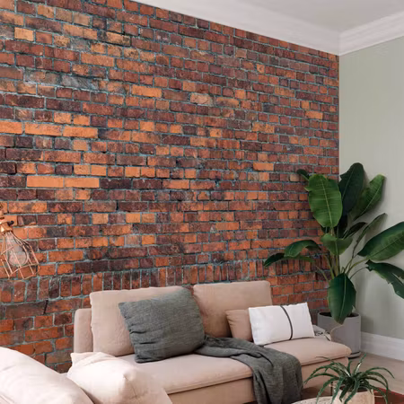 Fototapet - Vintage Wall Red Brick