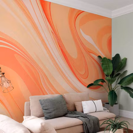 Fototapet - Peach Abstraction Abstraction with