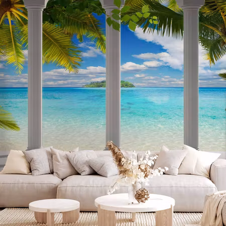 Fototapet - Sea Behind Columns