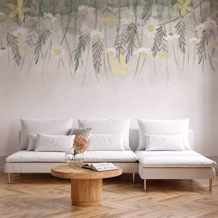 Fototapet - Home Herbarium Subtle Floral Motif