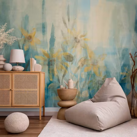 Fototapet - A Touch of Summer Floral Motif with a