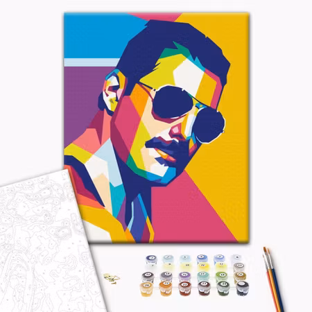 Måla efter nummer - Colourful freddie