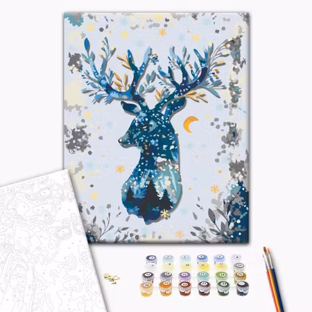 Måla efter nummer - Nightly deer