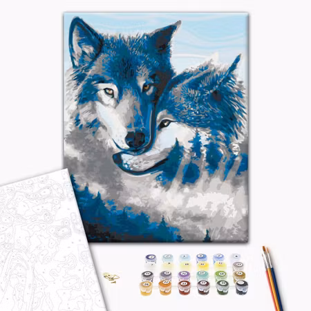 Måla efter nummer - Wolves in love
