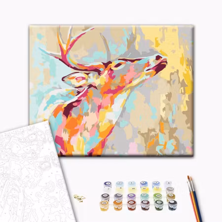 Måla efter nummer - Proud deer