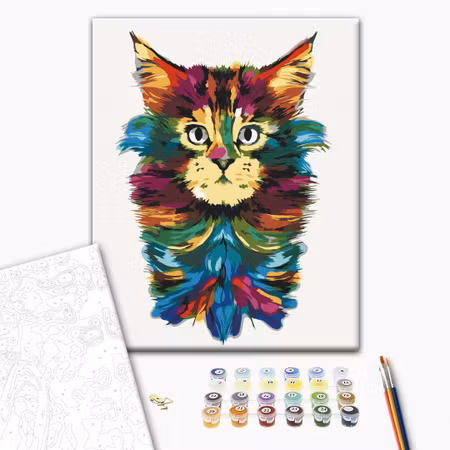 Måla efter nummer - Colourful mane