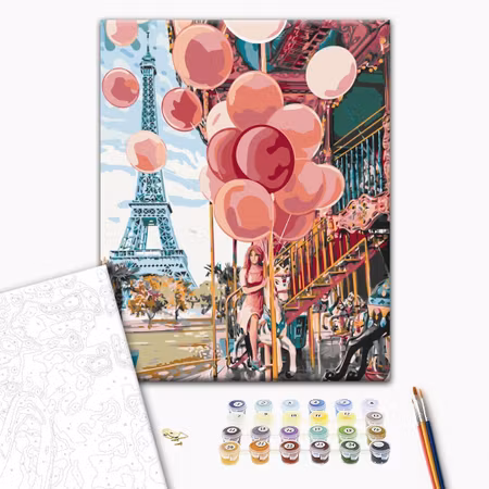 Måla efter nummer - Paris carousel