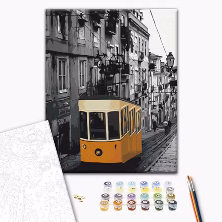 Måla efter nummer - Tram in lisbon