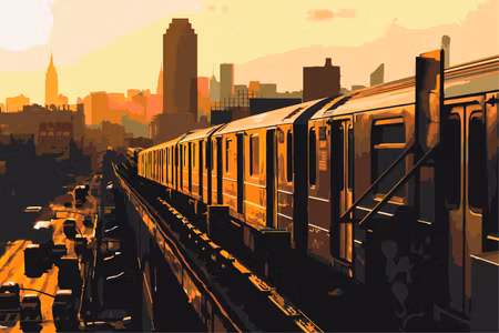 Måla efter nummer - New york subway