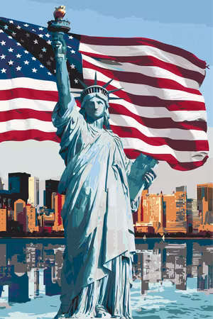Måla efter nummer - Proud american