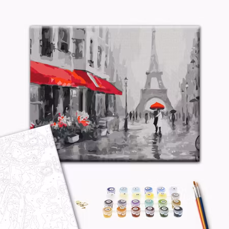 Måla efter nummer - Rainy paris