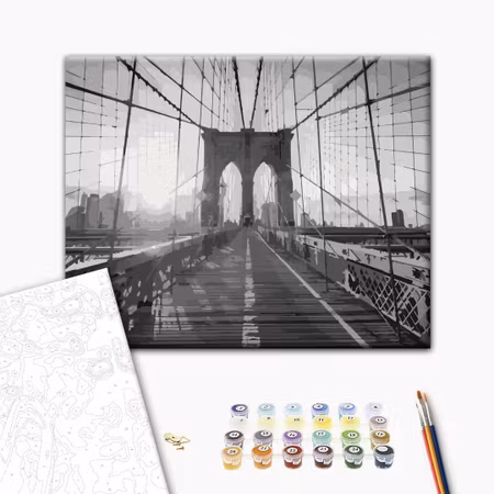 Måla efter nummer - New york bridge