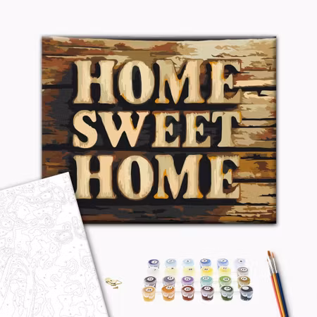 Måla efter nummer - Wooden home