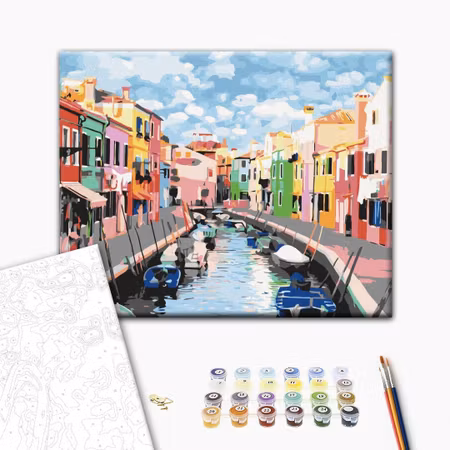 Måla efter nummer - Houses in burano