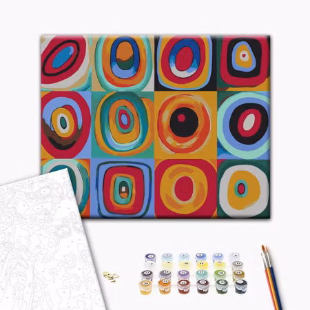 Måla efter nummer - Colourful rings