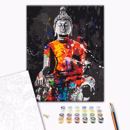 Måla efter nummer - Buddha in colours