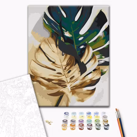 Måla efter nummer - Golden monstera