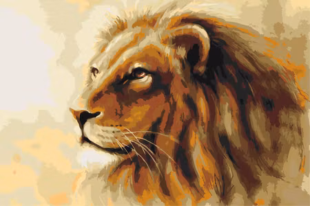 Måla efter nummer - Lion king