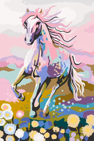 Måla efter nummer - Fairytale horse