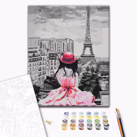 Måla efter nummer - Paris - eiffel tower view