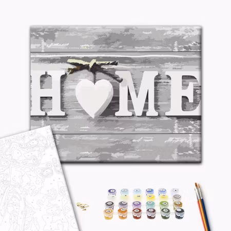 Måla efter nummer - Home letters