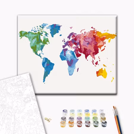 Måla efter nummer - Colours of the world