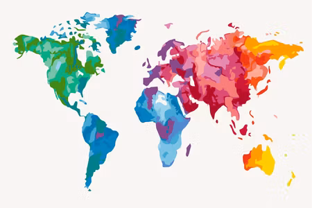 Måla efter nummer - Colours of the world