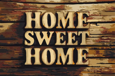 Måla efter nummer - Wooden home