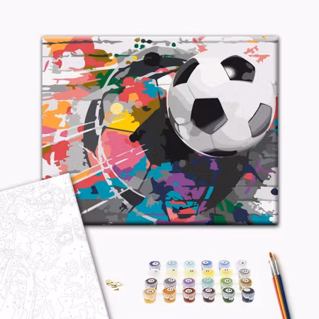 Måla efter nummer - Colourful ball