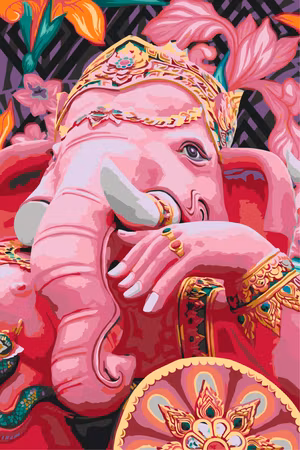 Måla efter nummer - Ganesha