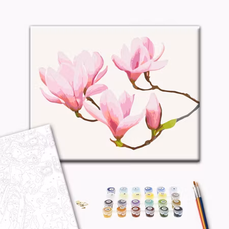 Måla efter nummer - Floral twig