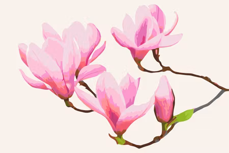 Måla efter nummer - Floral twig