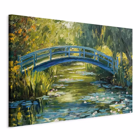 DIY canvastavla XXL - Impressionist bridge