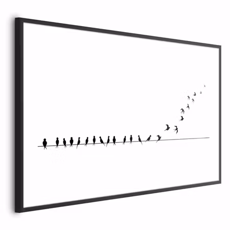 Poster med ram - Let S Fly