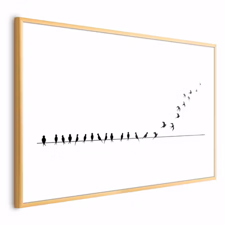 Poster med ram - Let S Fly