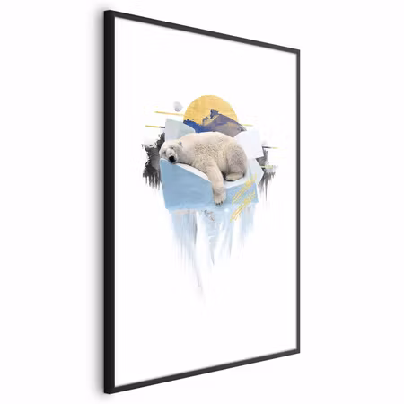Poster med ram - Polar Bear