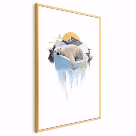 Poster med ram - Polar Bear